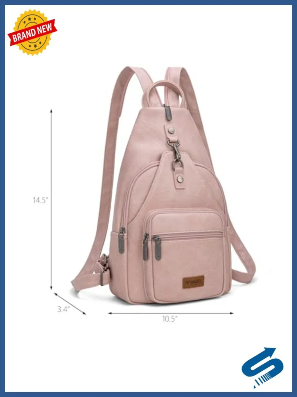 Convertible Sling Backpack Crossbody for Women Adjustable Strap Hiking Travel